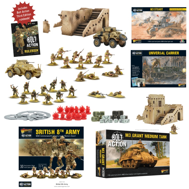 Bolt Action Starter Set  Gentleman's War - Desert Rats Bundle