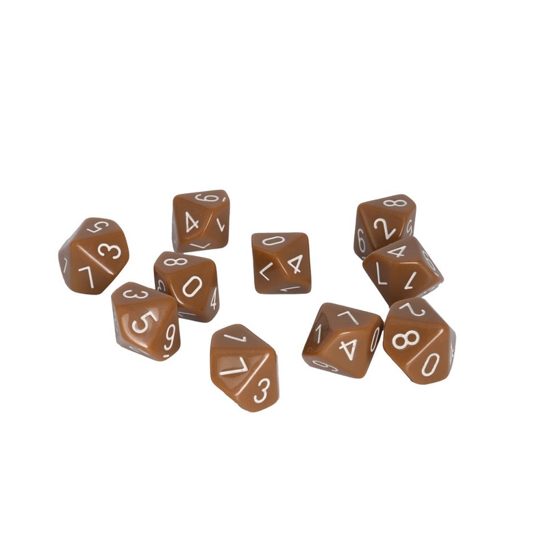 Brown Dice D10