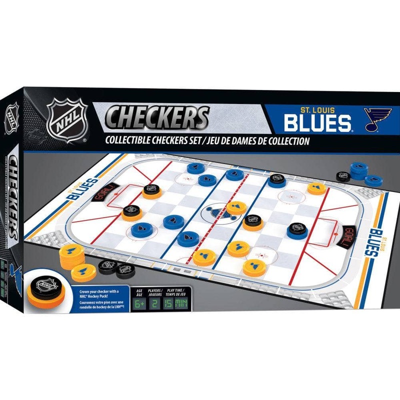 St. Louis Blues Checkers Board Game