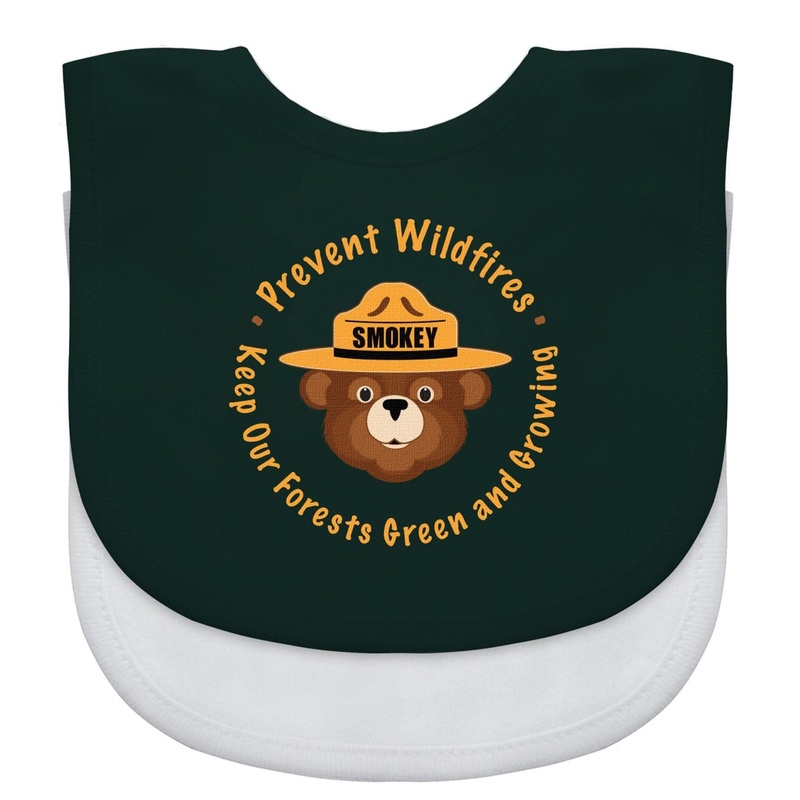 Smokey Bear - Baby Bibs 2-Pack