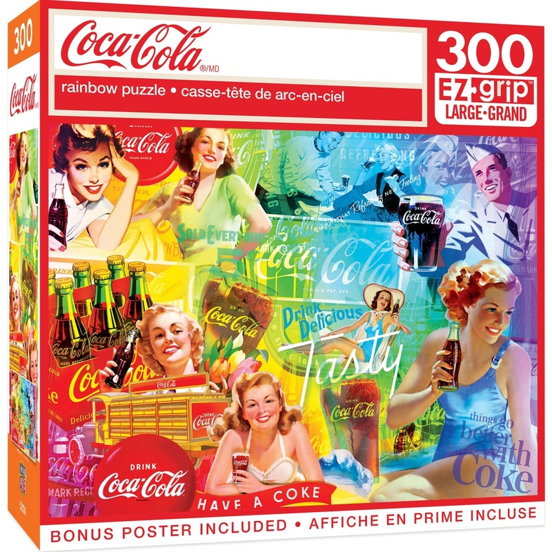 Coca-Cola - Rainbow 300 Piece EZ Grip Jigsaw Puzzle