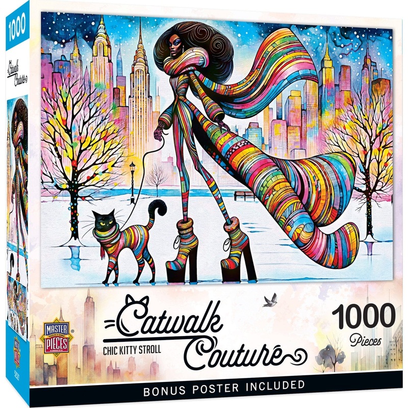 Catwalk Couture - Chic Kitty Stroll 1000 Piece Jigsaw Puzzle