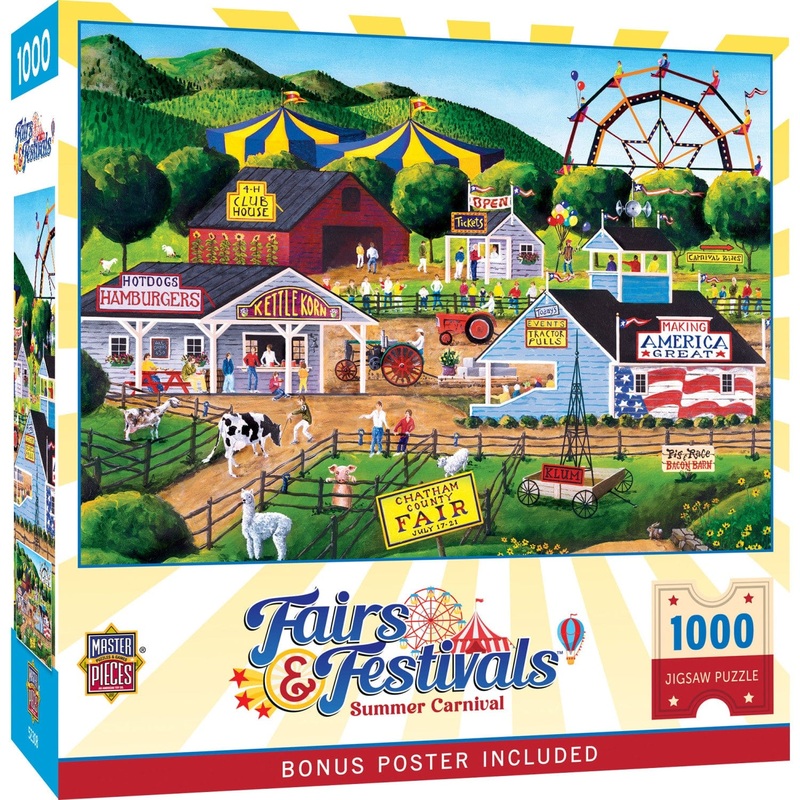 Fairs & Festivals - Summer Carnival 1000 Piece Jigsaw Puzzle