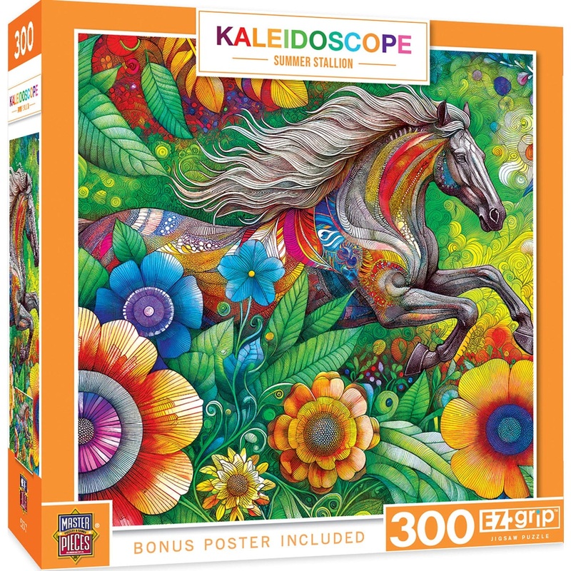 Kaleidoscope - Summer Stallion 300 Piece EZ Grip Jigsaw Puzzle