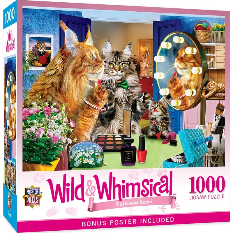 Wild & Whimsical - The Powder Room 1000 Piece Jigsaw Puzzle