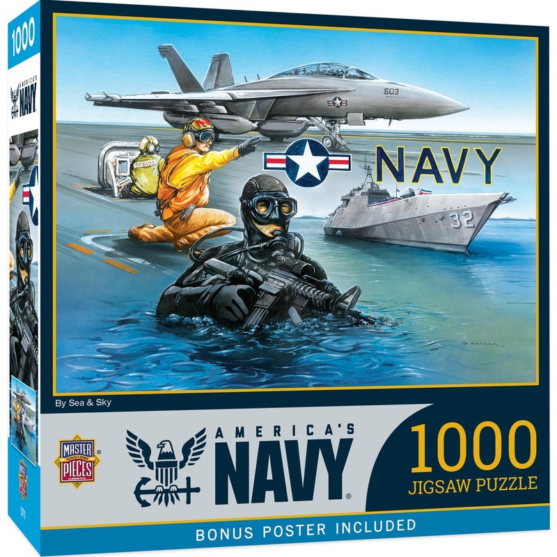 America's Navy - By Sea & Sky 1000 Piece Jigsaw Puzzle