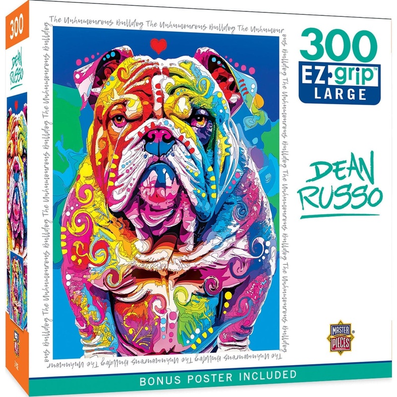 Dean Russo - The Unhumorous Bulldog 300 Piece EZ Grip Jigsaw Puzzle