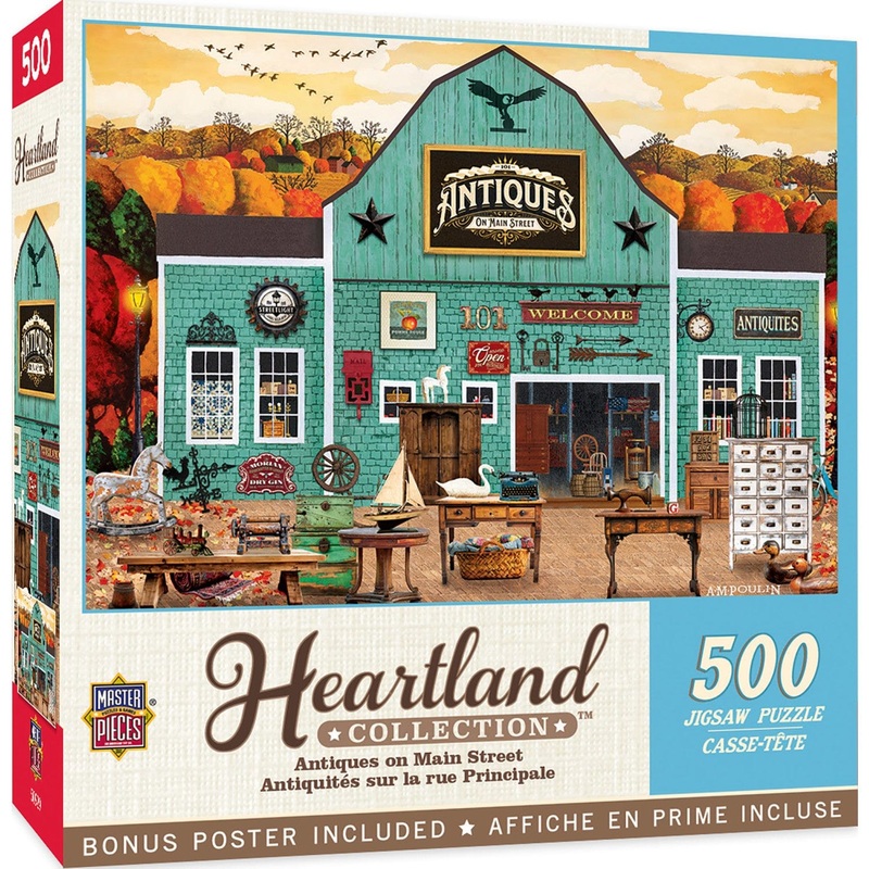 Heartland - Antiques on Main Street 500 Piece Jigsaw Puzzle