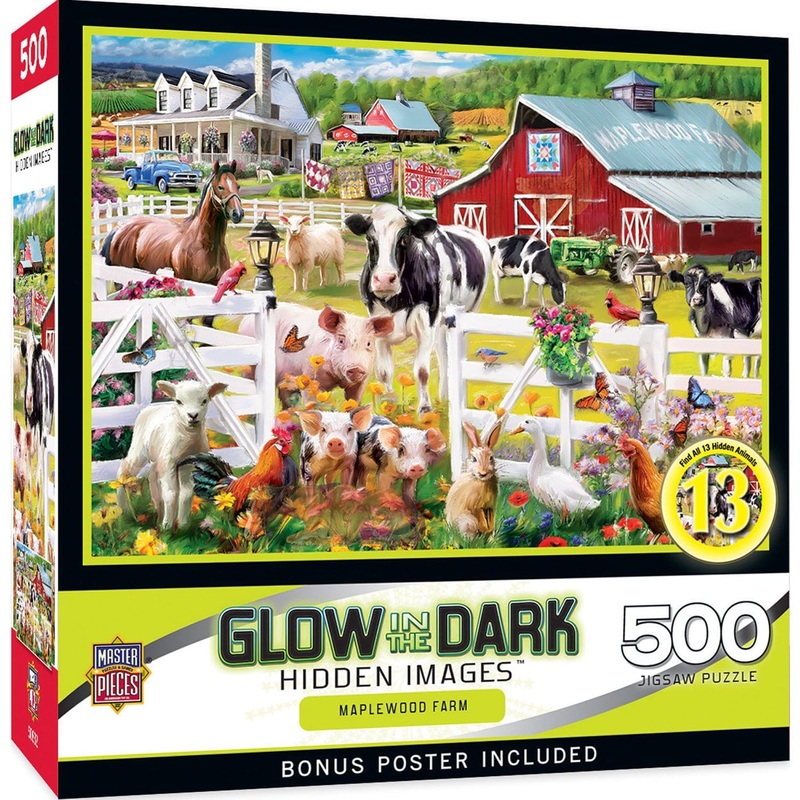 Hidden Images - Maplewood Farm 500 Piece Jigsaw Puzzle