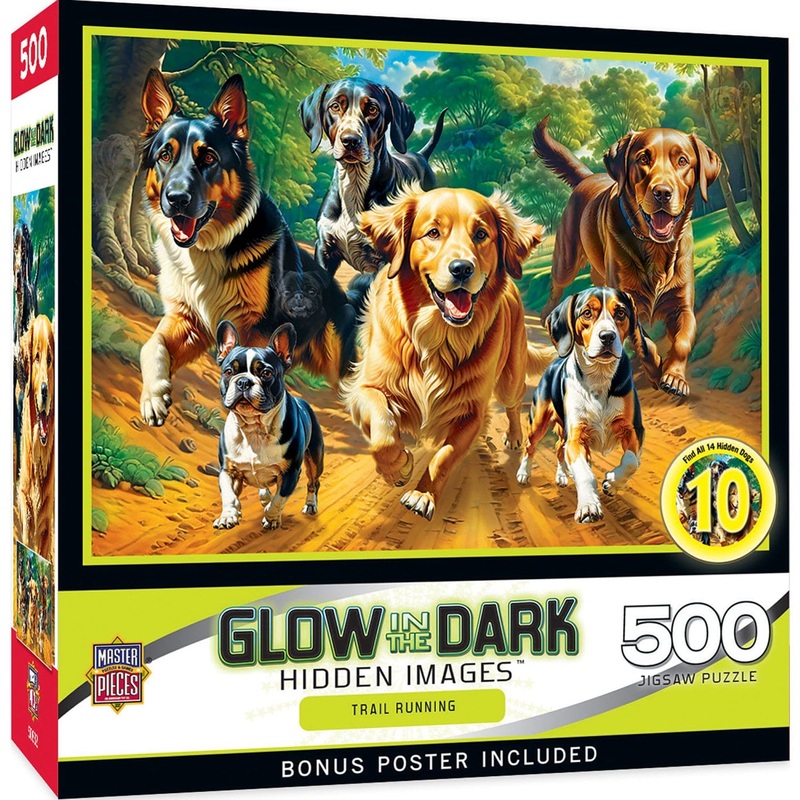 Hidden Images - Trail Running 500 Piece Jigsaw Puzzle