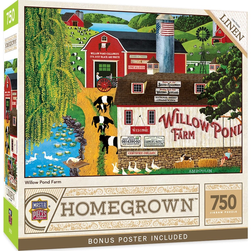 Homegrown - Willow Pond Farm 750 Piece Jigsaw Puzzle