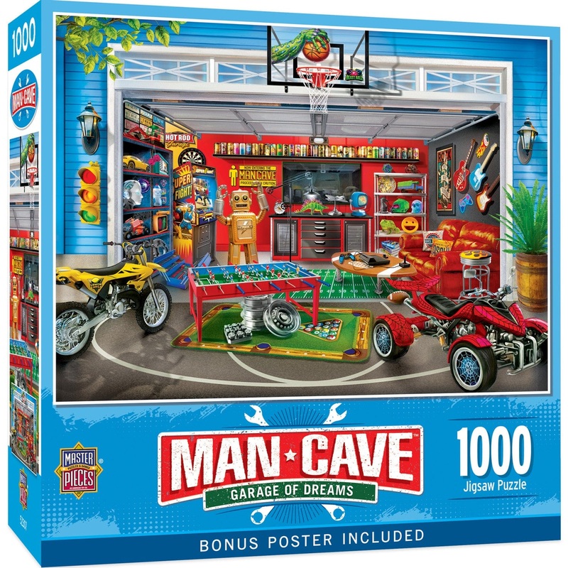 Man Cave - Garage of Dreams 1000 Piece Jigsaw Puzzle