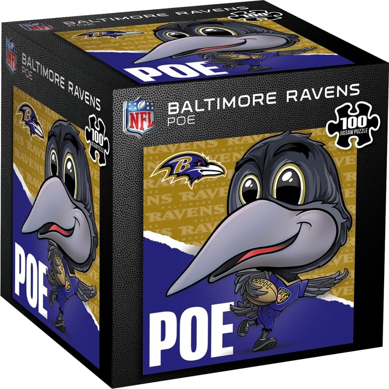 Poe - Baltimore Ravens Mascot 100 Piece Jigsaw Puzzle
