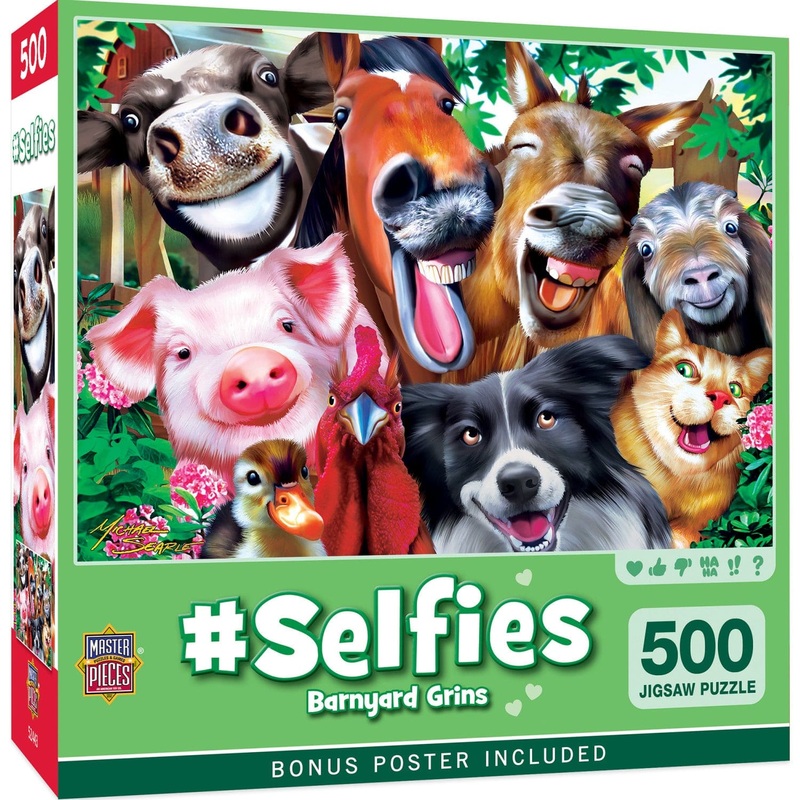Selfies - Barnyard Grins 500 Piece Jigsaw Puzzle
