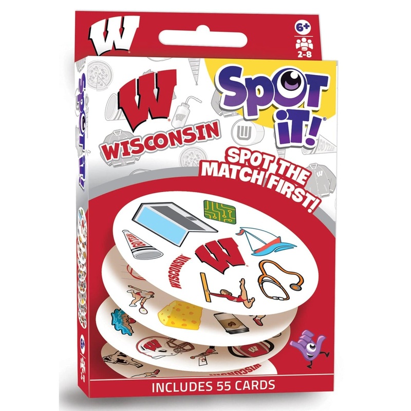 Wisconsin Badgers Spot It! Card Game