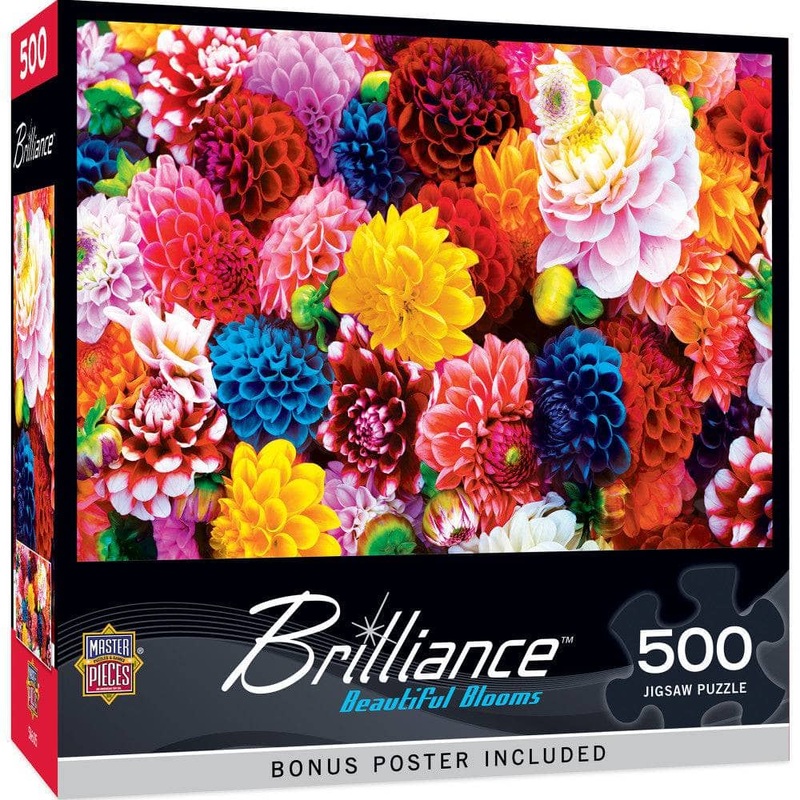 Brilliance - Beautiful Blooms 500 Piece Jigsaw Puzzle