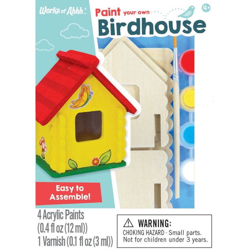 Birdhouse Wood Craft & Paint Kit