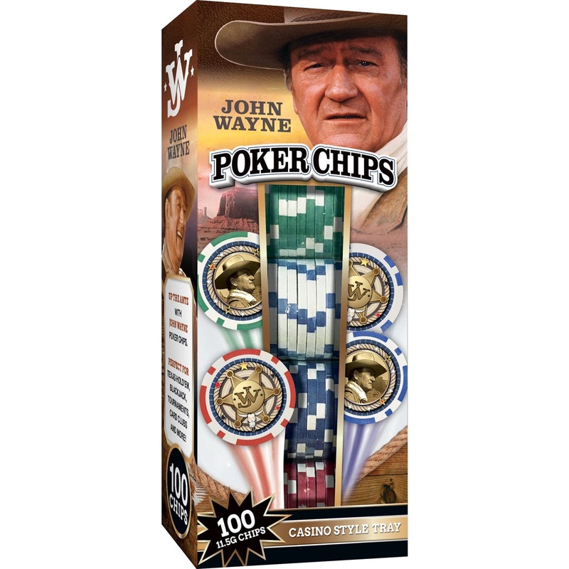 John Wayne100 Piece Poker Chips
