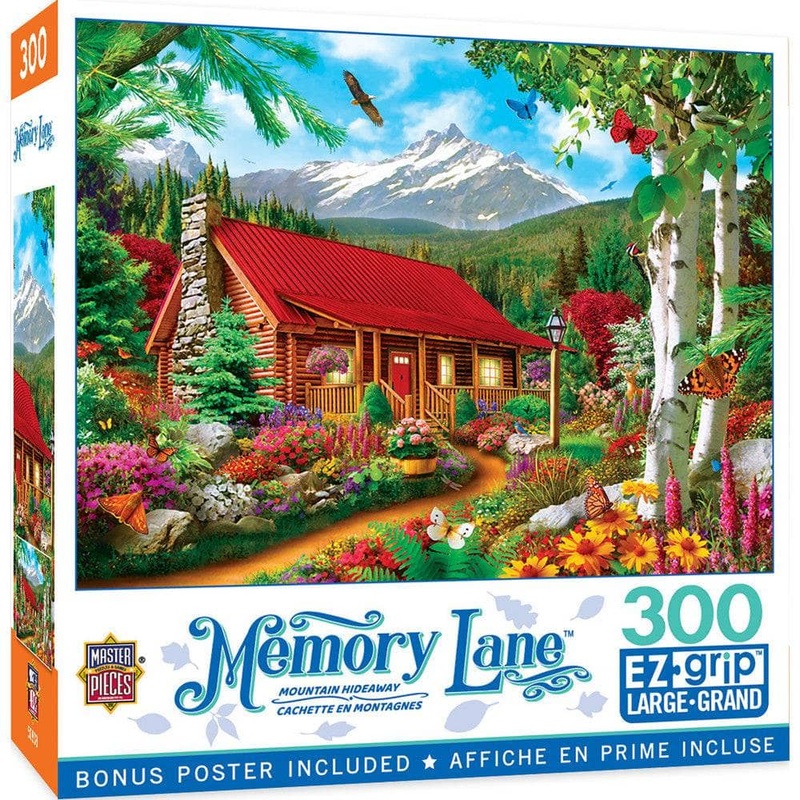 Memory Lane - Mountain Hideaway 300 Piece EZ Grip Jigsaw Puzzle
