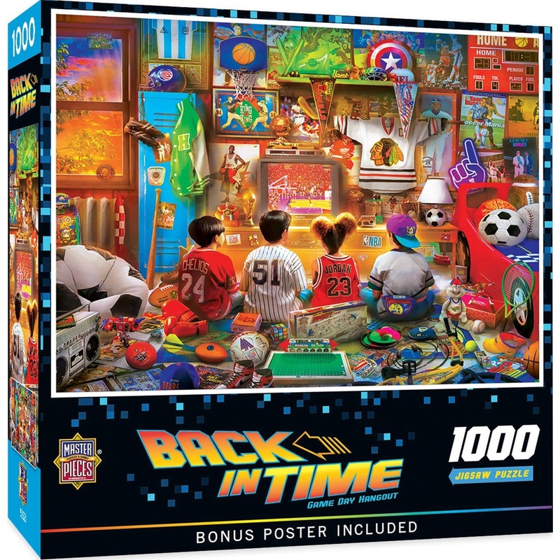 Back in Time - Game Day Hangout 1000 Piece Jigsaw Puzzle