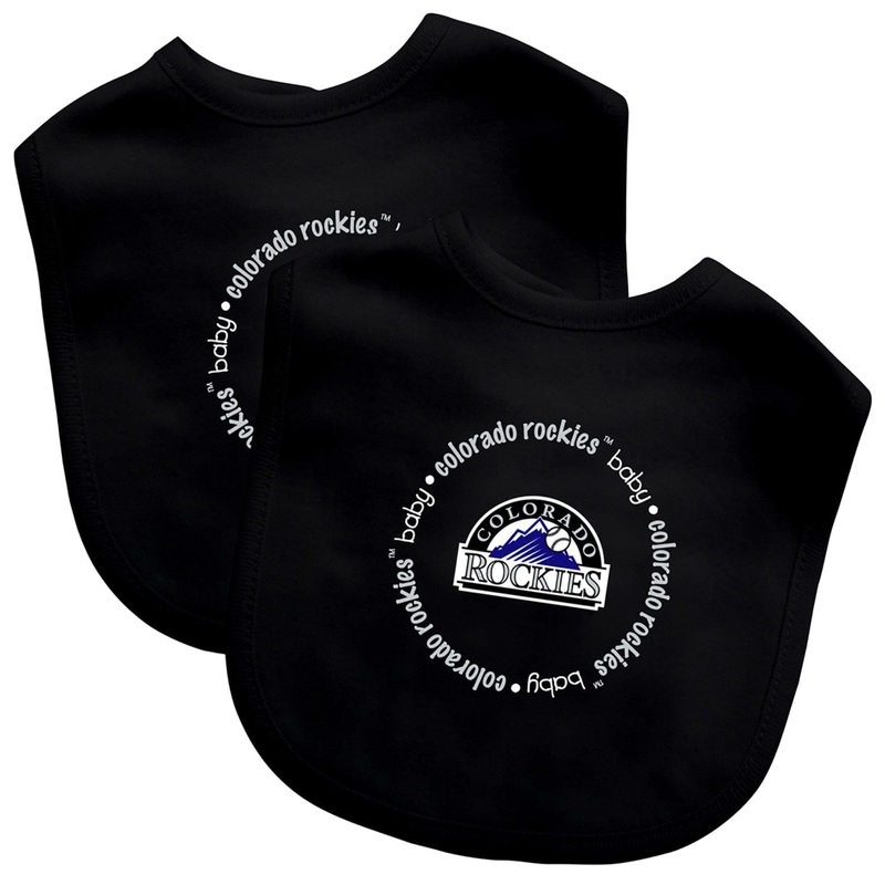 Colorado Rockies - Baby Bibs 2-Pack - Black