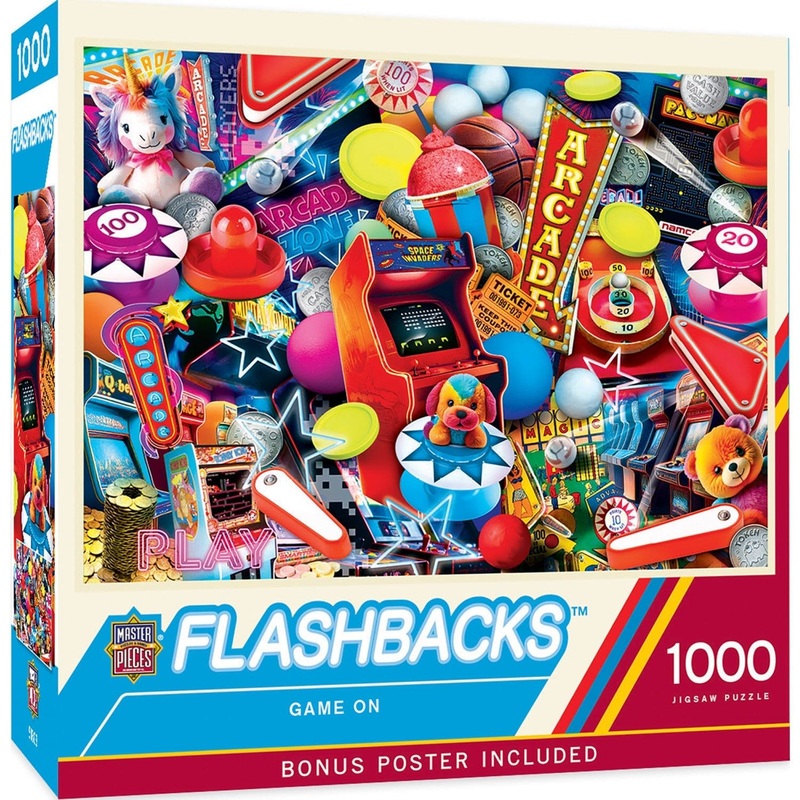Flashbacks - Game On 1000 Piece Jigsaw Puzzle