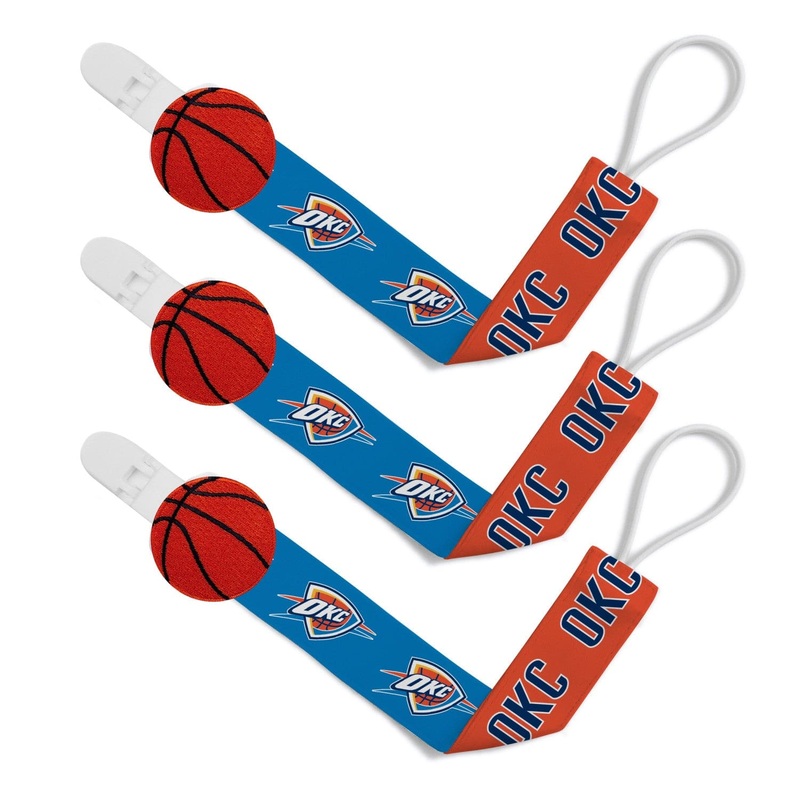 Oklahoma City Thunder - Pacifier Clip 3-Pack