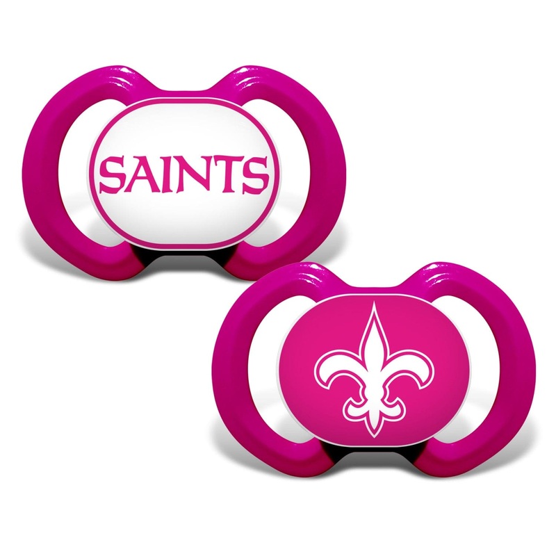 New Orleans Saints - Pink Pacifier 2-Pack