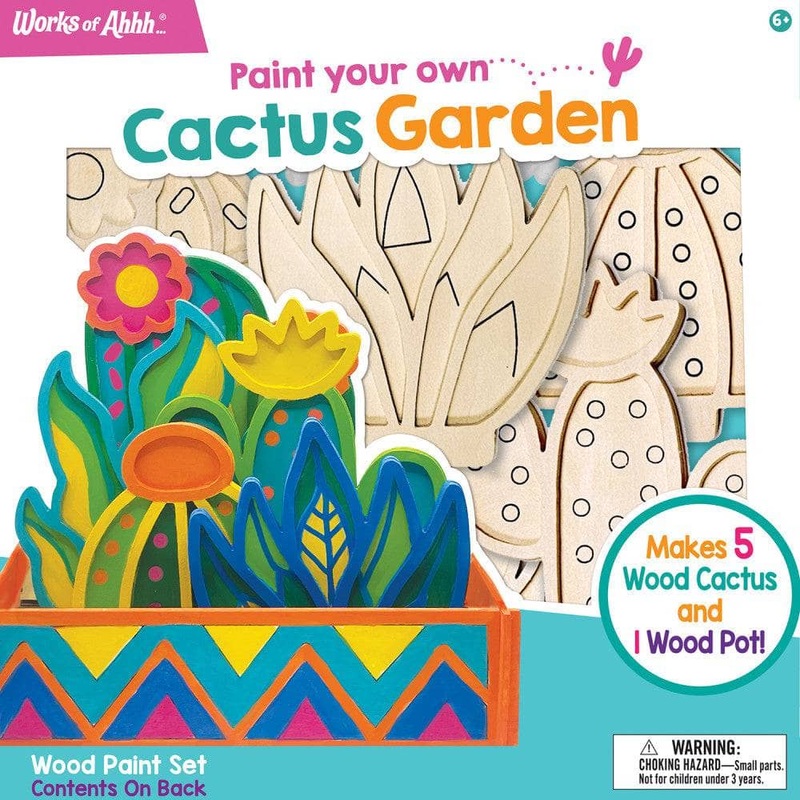 Cactus Garden Wood Craft & Paint Kit