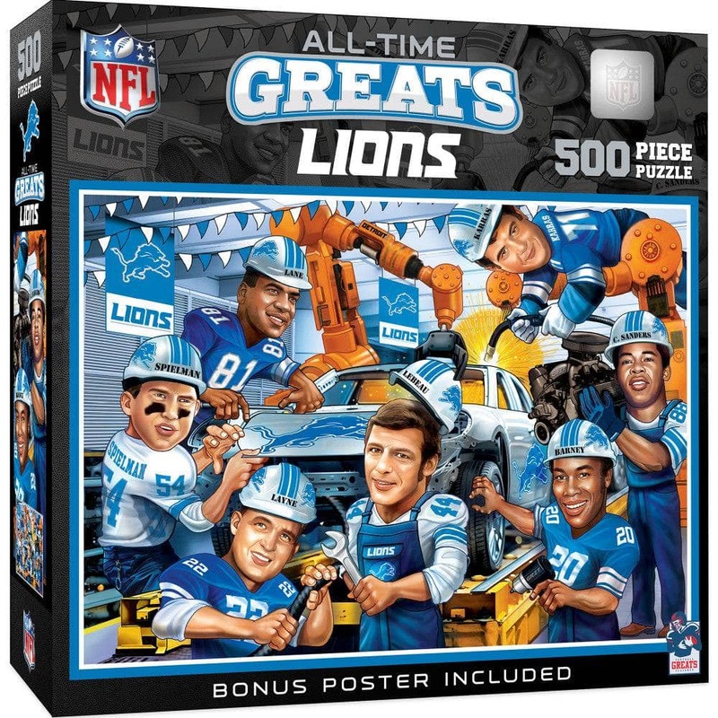 Detroit Lions - All Time Greats 500 Piece Jigsaw Puzzle