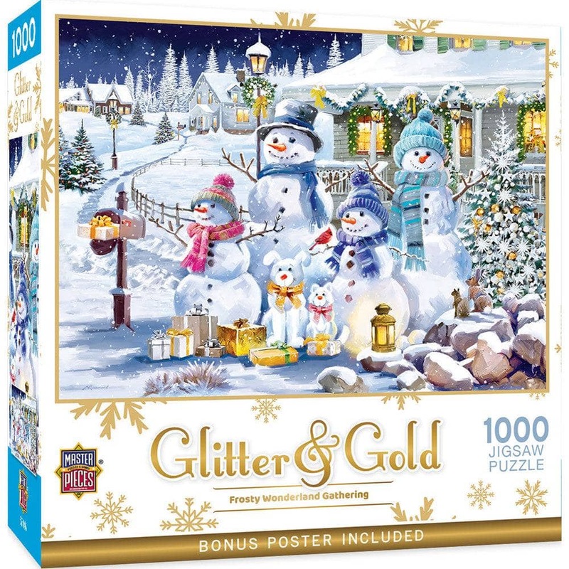 Glitter & Gold - Frosty Wonderland Gathering 1000 Piece Puzzle