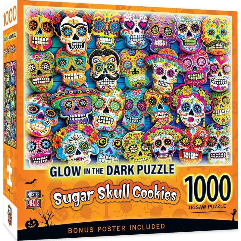 Glow in the Dark - Sugar Skull Cookies 1000 Piece Jigsaw Puzzle