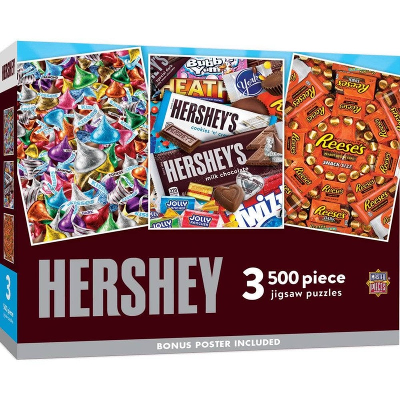 Hershey - 500 Piece Jigsaw Puzzles 3 Pack