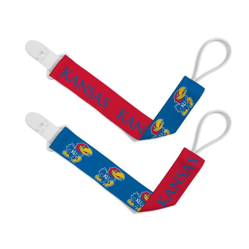 Kansas Jayhawks - Pacifier Clip 2-Pack