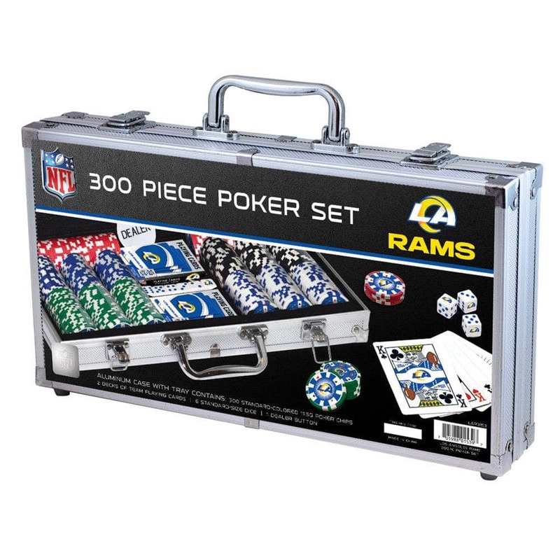 Los Angeles Rams 300 Piece Poker Set