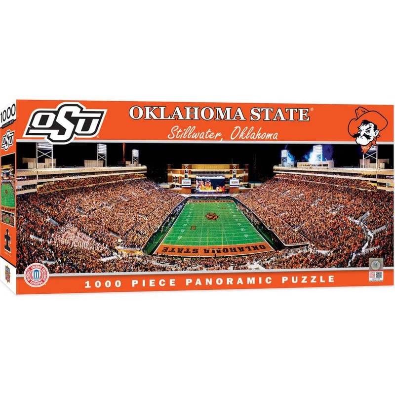 Oklahoma State Cowboys - 1000 Piece Panoramic Jigsaw Puzzle - End View