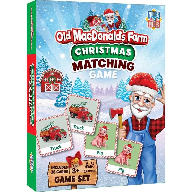 Old MacDonald's Farm Christmas Matching Game