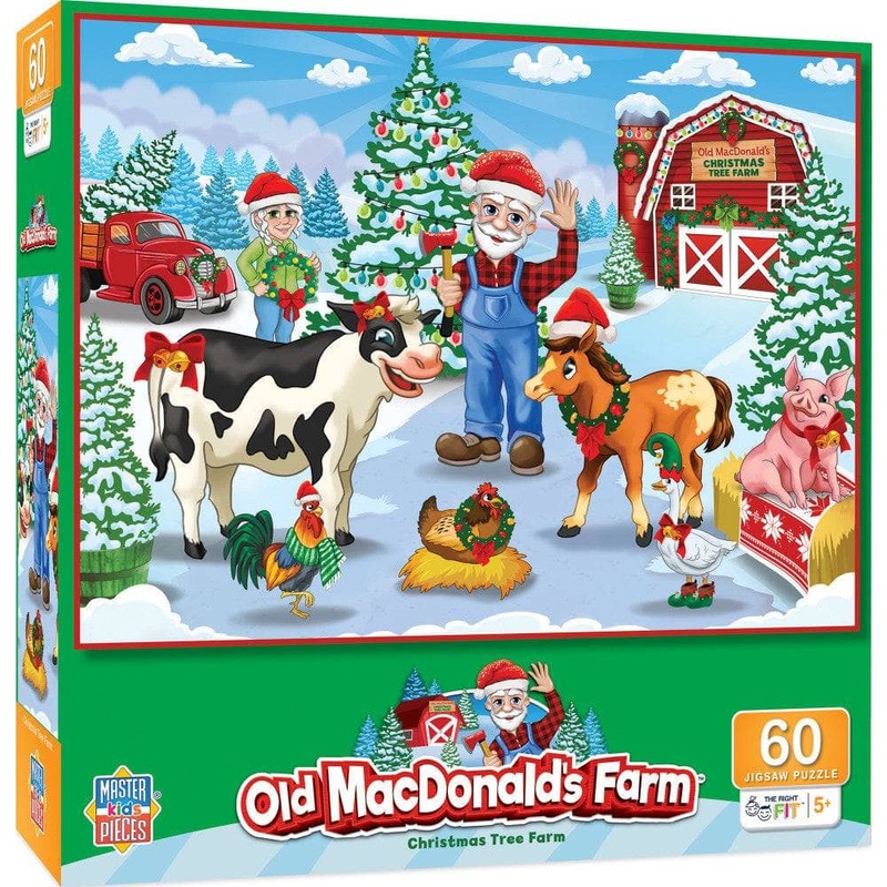 Old MacDonald's Farm - Christmas Tree Farm 60 Piece Jigsaw Puzzle