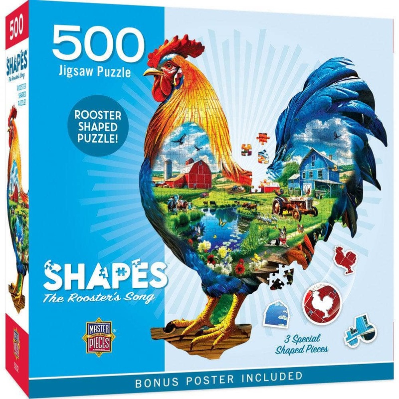 Shapes - The Rooster's Song 500 Piece Jigsaw Puzzle