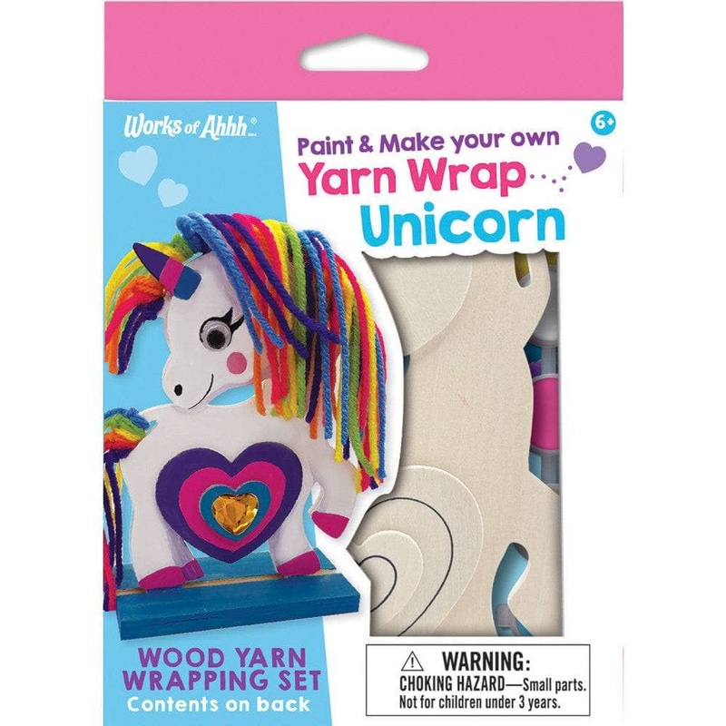 Unicorn - Wood Yarn Wrapping Craft & Paint Kit