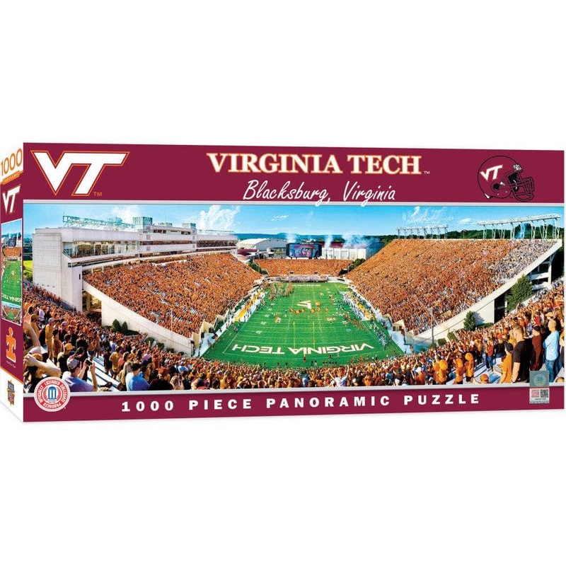 Virginia Tech Hokies - 1000 Piece Panoramic Jigsaw Puzzle - End View
