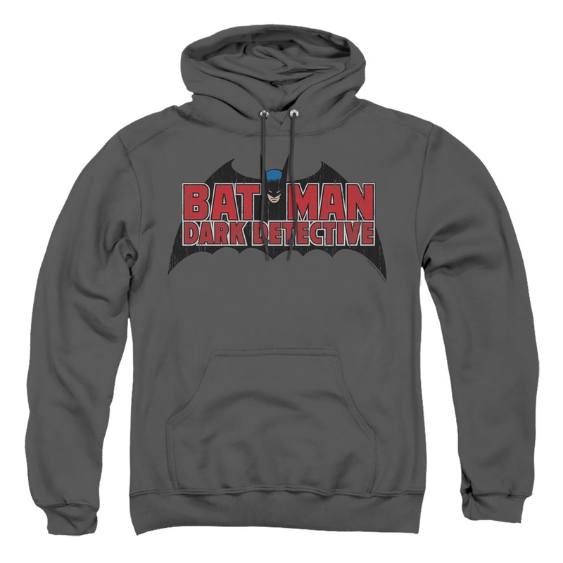 Batman - Dark Detective - Adult Pull-over Hoodie - Charcoal