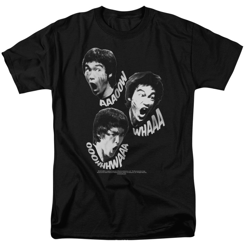 Bruce Lee - Sounds Of The Dragon - Short Sleeve Adult 18/1 - Black T-shirt
