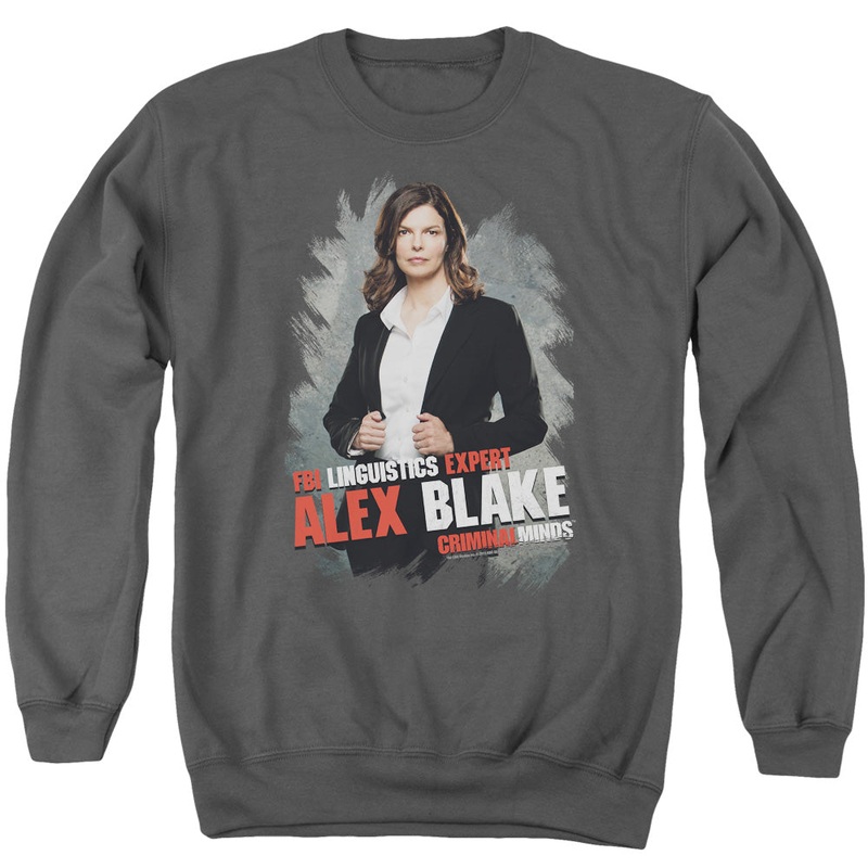 Criminal Minds - Alex Blake - Adult Crewneck Sweatshirt - Charcoal