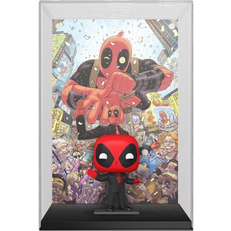 FUNKO POP! COMIC BOOK COVER WITH CASE: Marvel - Deadpool (2025) #1 Deadpool in Black Suit