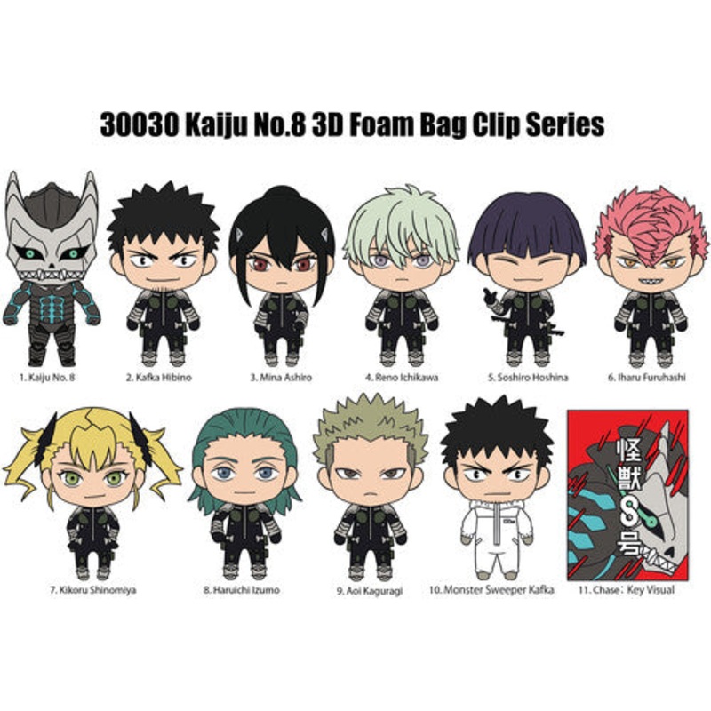 Kaiju No. 8 3d Foam Bag Clip (1 random)