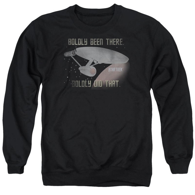 Star Trek - Boldly Did That - Adult Crewneck Sweatshirt - Black