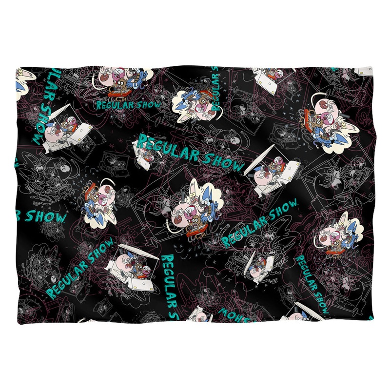 Regular Show - Golf Cart Ride - Pillow Case - White