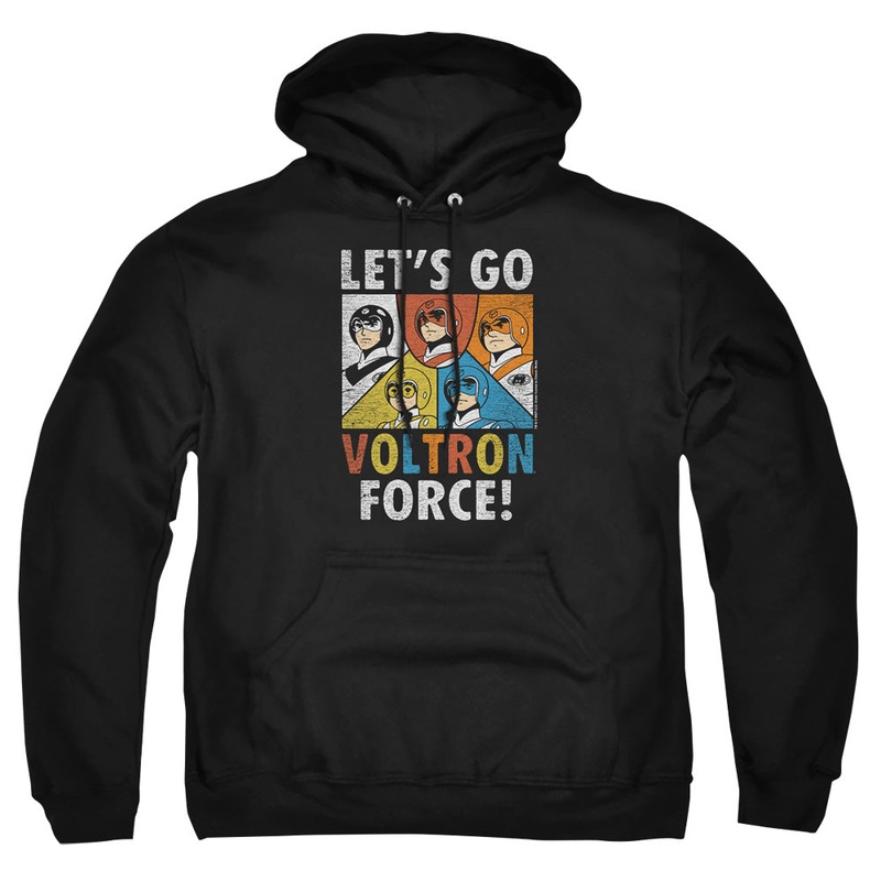 Voltron - Force - Adult Pull-over Hoodie - Black