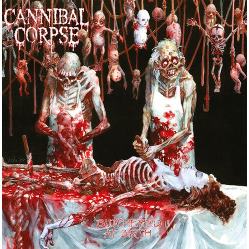 Cannibal Corpse - Butchered At Birth - White & Red Splatter Vinyl